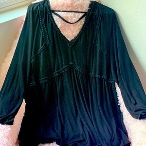 Daniel Rainn 4X Black Long-Sleeve Decorative Trim